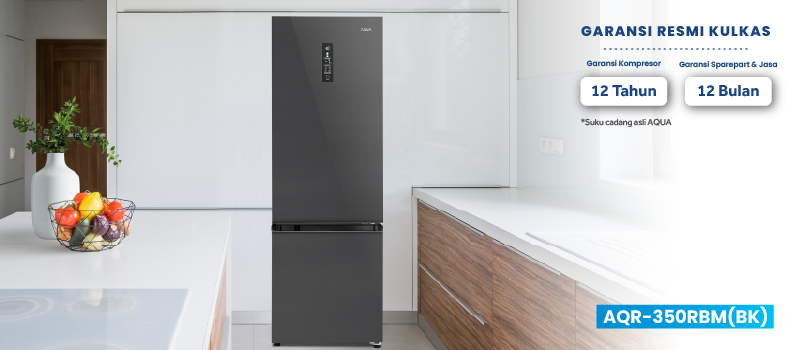 Kulkas AQR-350RBM(BK)