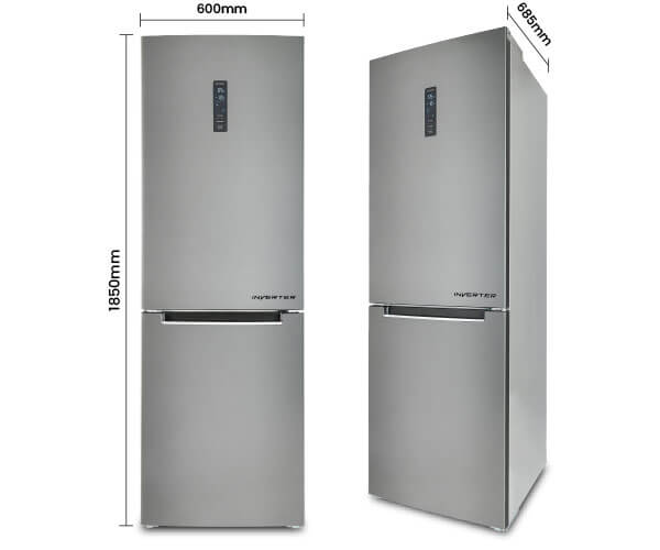 Kulkas AQUA Elektronik AQR-343RBM Dimensi WxDxH 600x685x1850 mm