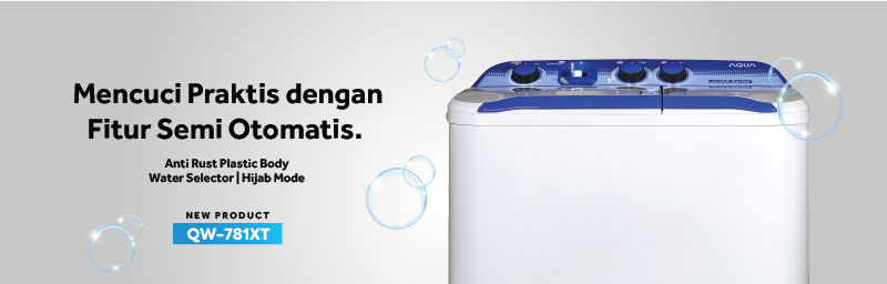 Mesin Cuci AQUA Elektronik QW-780XT