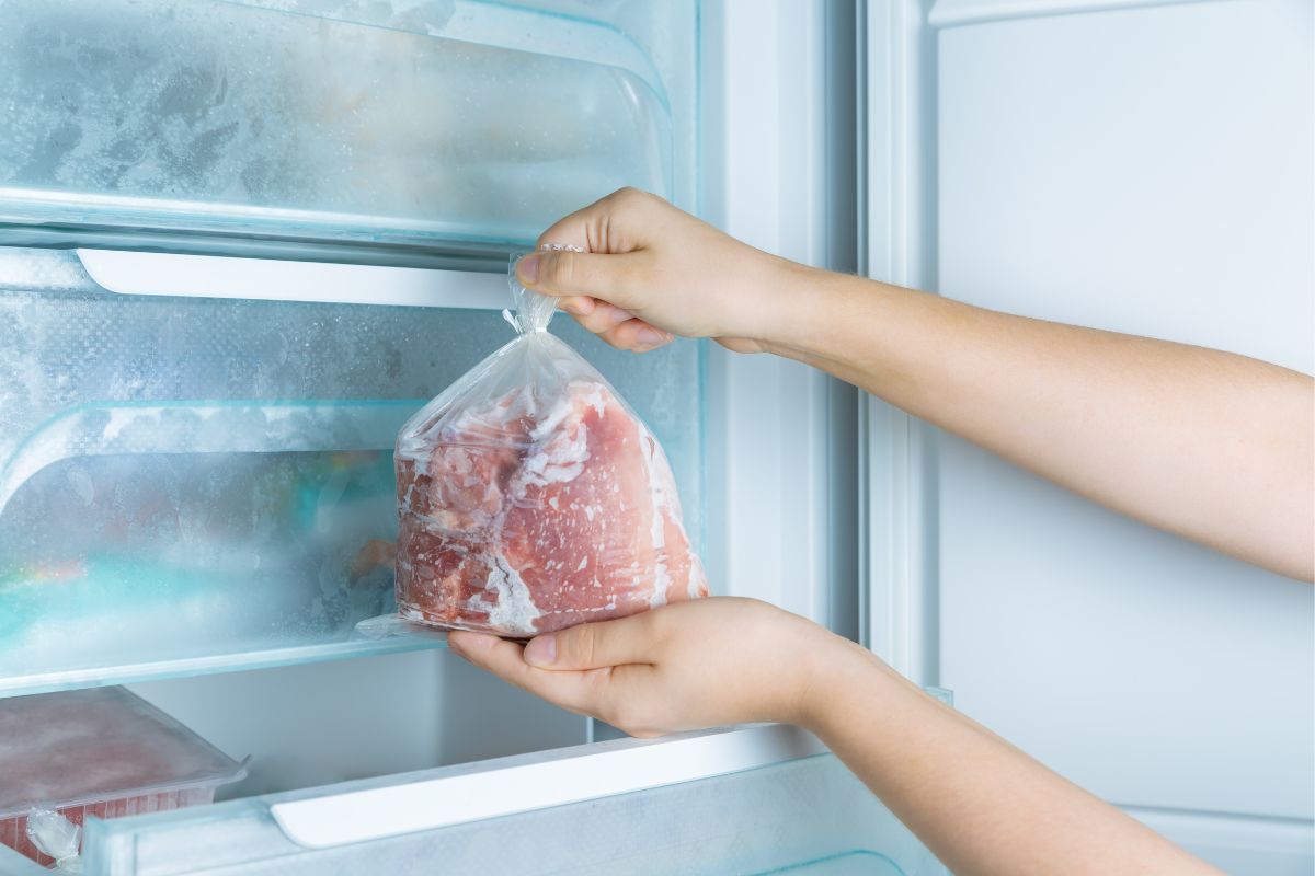 daging beku di freezer